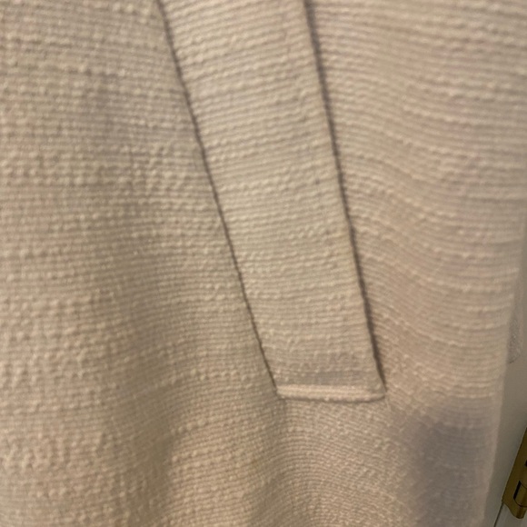 Off White Textured Blazer Jacket Lightweight Coat - Picture 4 of 11